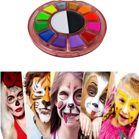 Paleta de sombras e iluminadores, pintura facial profesional Paleta De Sombras E Iluminadores, Pintura Facial Profesional