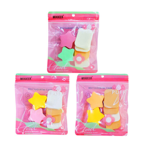 Puff esponjas de maquillajes x6 unidades Puff Esponjas De Maquillajes X6 Unidades