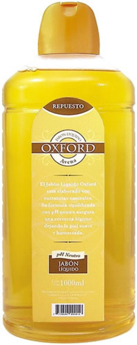 Jabón Oxford Avena 1 Litro – Jabón Líquido