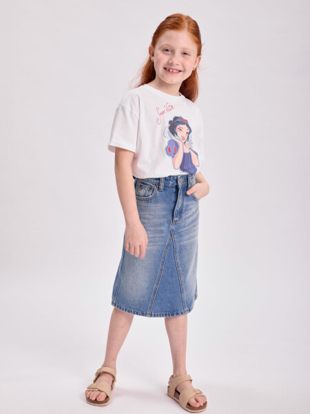 Pollera jean larga Azul Medio