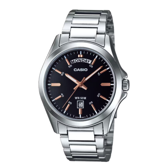 Reloj CASIO MTP1370D-1A2VDF Acero Plateado Esfera 40mm 0