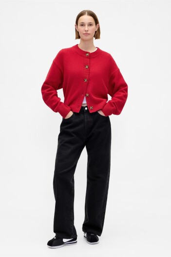 Saco Cashsoft Mujer Modern Red