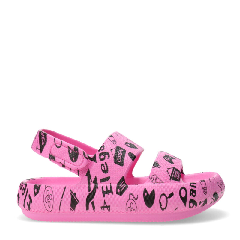 Sandalias de Niña MINI Miss Carol DALLAS de goma Fucsia