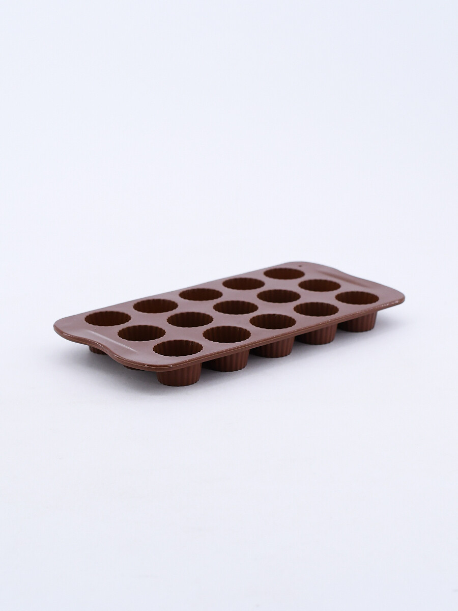 MOLDE PARA CHOCOLATES SILICONA - MARRON 