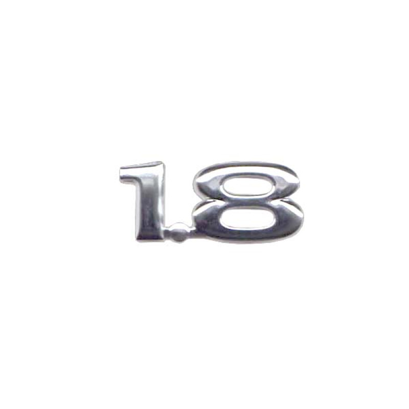 EMBLEMA "1.8" (CROMADO) Emblema "1.8" (cromado)
