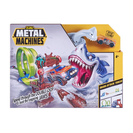 Metal Machines Pista Shark Attack C/vehículo Unica