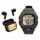 Set Reloj Deportivo Hombre + Auricular YX28 Inalámbrico BT Gris Oscuro