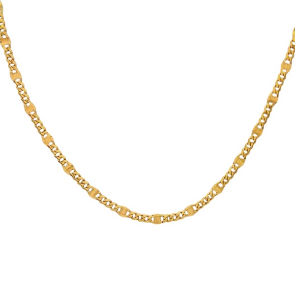 Cadena oro Martillada-Oro bajo -Sin Piedra-CD8038 sinpiedra