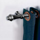 Barrote Cortina Metal 3,00m 28mm + 2 soporte Grafito Mate GRIS MATE
