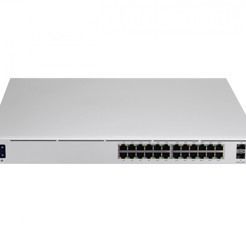 Ubiquiti UniFi Switch USW-Pro-24-POE - Conmutador - Gestionado - 24 x 10/100/1000 (16 PoE+, 8 PoE++) + 2 x 10 Gigabit SFP+ (enla Ubiquiti UniFi Switch USW-Pro-24-POE - Conmutador - Gestionado - 24 x 10/100/1000 (16 PoE+, 8 PoE++) + 2 x 10 Gigabit SFP+ (enla
