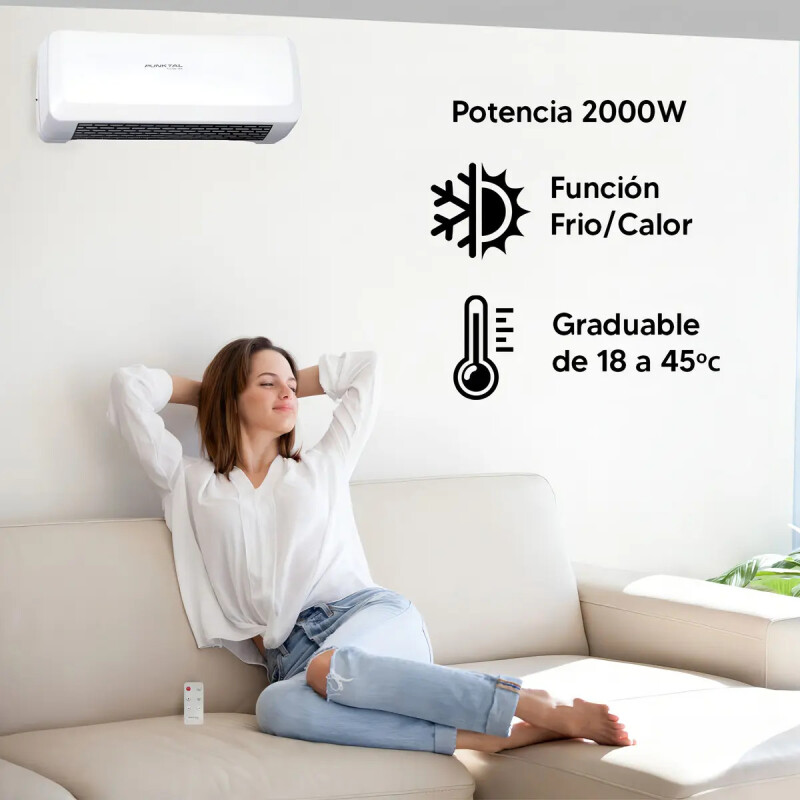 Caloventilador Convector Pared Punktal Pk-6900 Cf C/remoto Caloventilador Convector Pared Punktal Pk-6900 Cf C/remoto