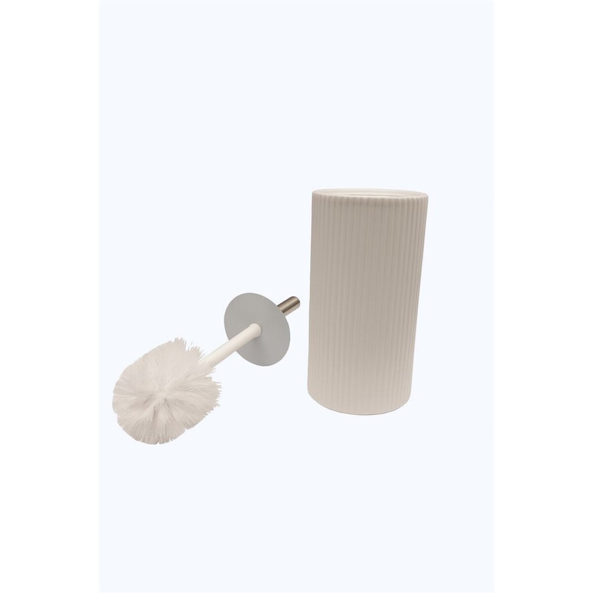 ESCOBILLA P/INODORO D10XH33CM CERAMICA BLANCO 