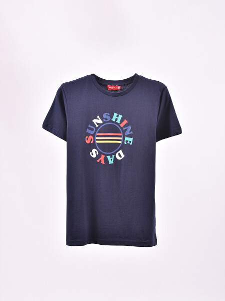 REMERA SUNSHINE AZUL OSCURO