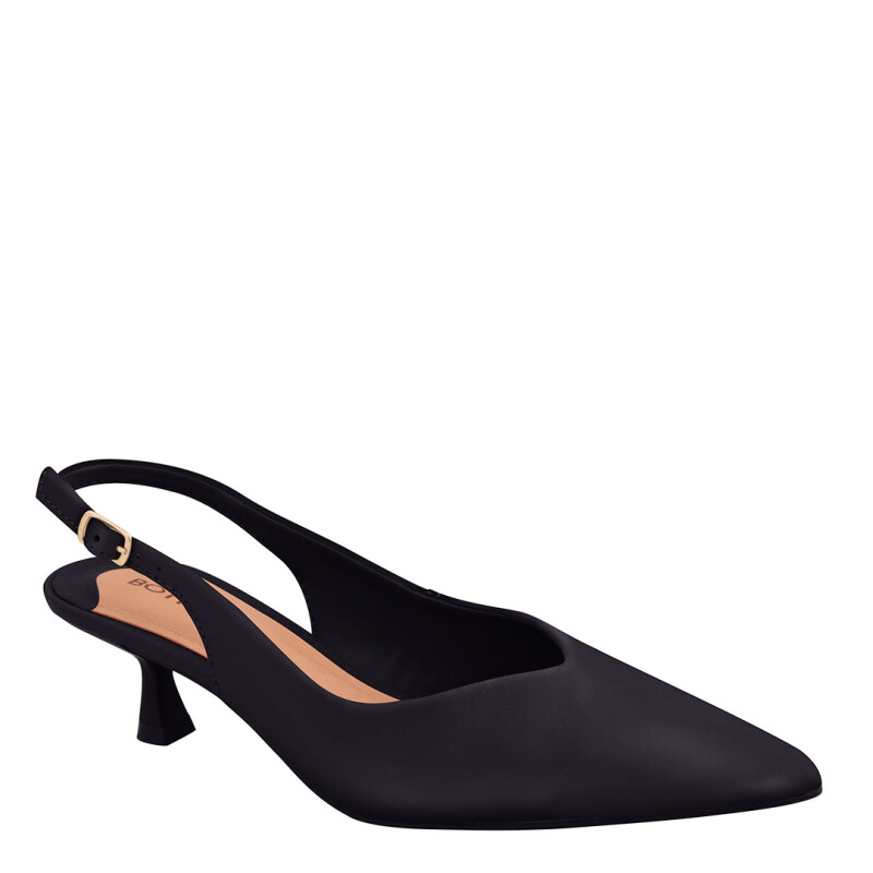 Zapatos de Mujer Bottero En Punta Con Tira Trasera Negro