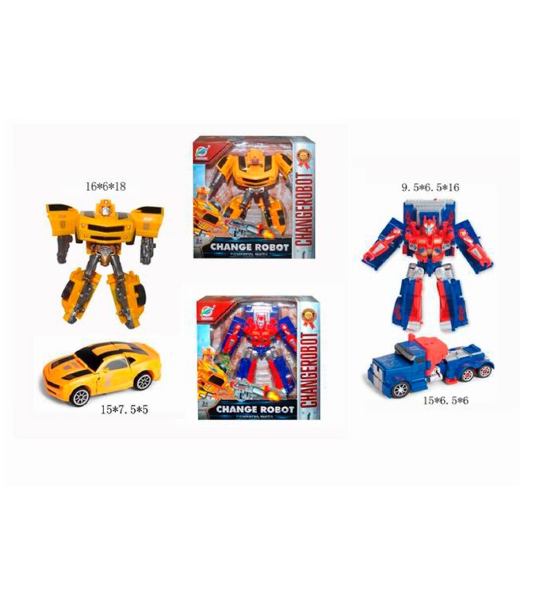 Transformer Robot Convertible 17x13cm 