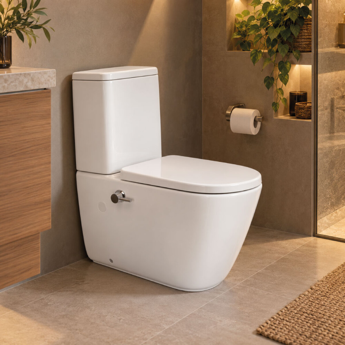 Inodoro largo con Bidet Isabella 