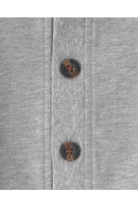 Set tres piezas de algodón, short, saco y body, gris y verde, estilo deportivo Sin color