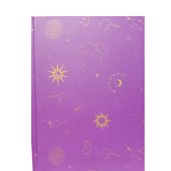 Cuaderno lunar tapa dura A5 violeta