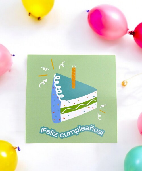 Tarjeta cumpleaños 10x10. DISEÑO 5