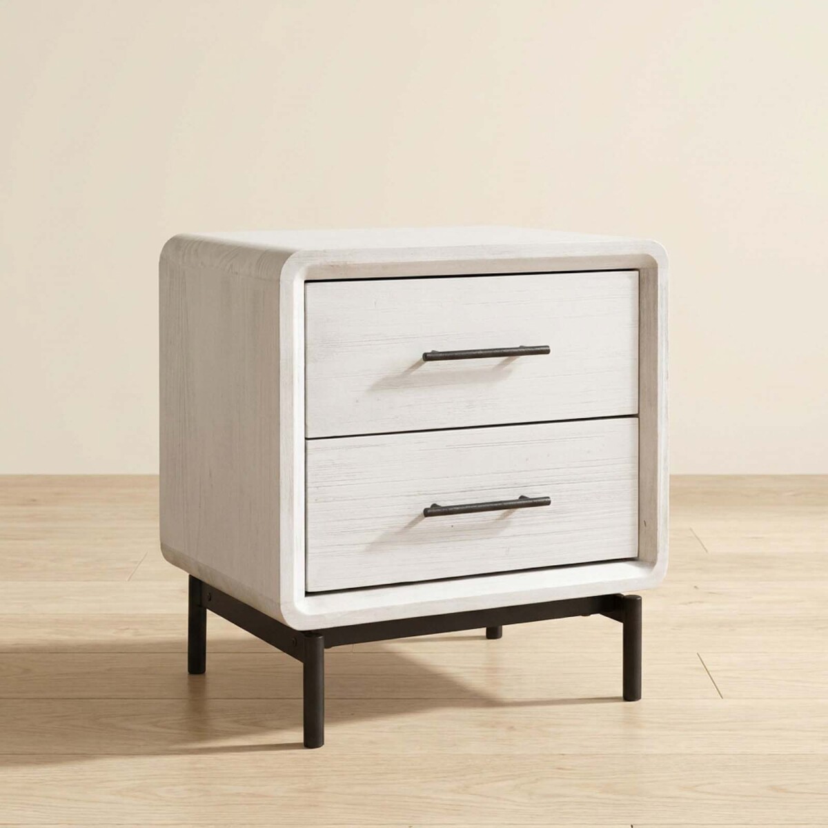 MESA DE LUZ - 1 CUERPO MADERA BLANCO WESTBROOK 