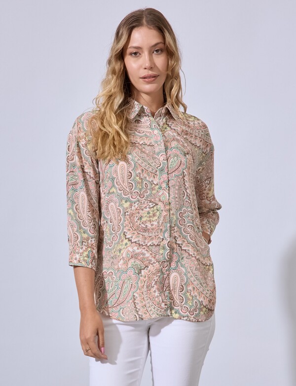 Camisa Gasa Spring ROSA/MULTI