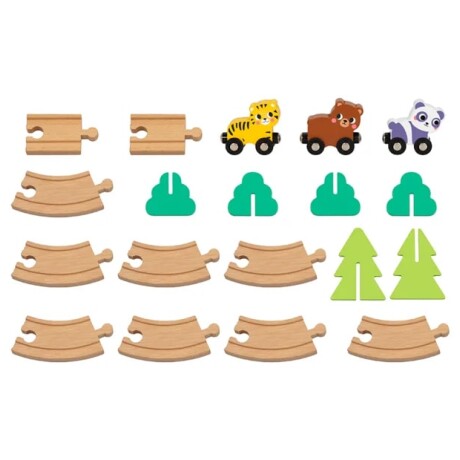 Tren de madera Hi Pando Animales