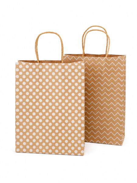 BOLS PAPEL KRAFT SET X 2 BLANCO