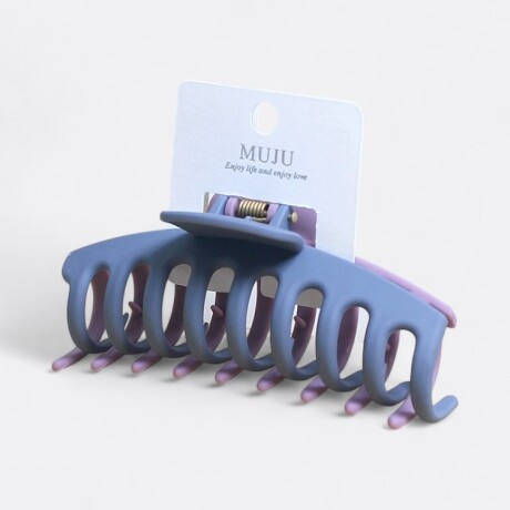 Pinza Para Cabello 2 Colores Lila Y Celeste