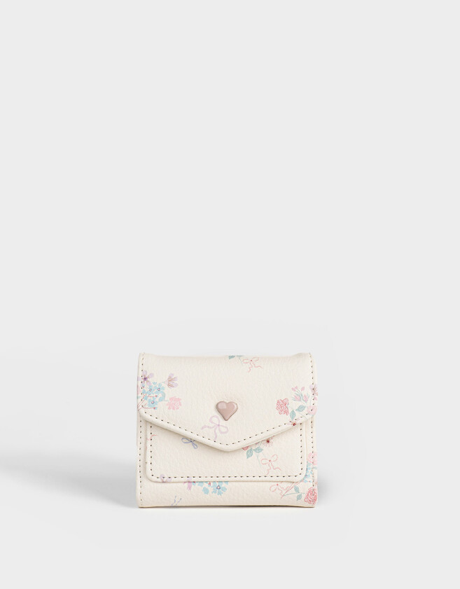Billetera Billetera Estampada Con Solapa - Estampado Flores