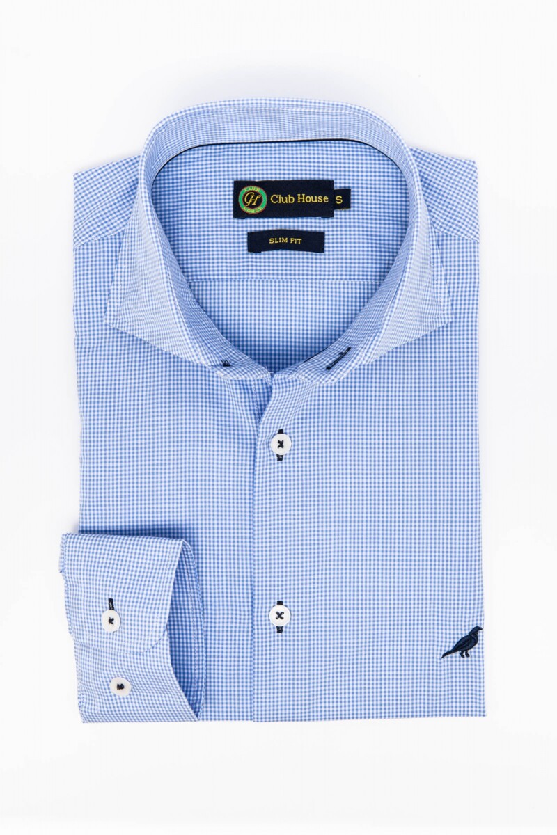 Camisa Fantasia Hudson Collar Slim Fit- - Carrara 