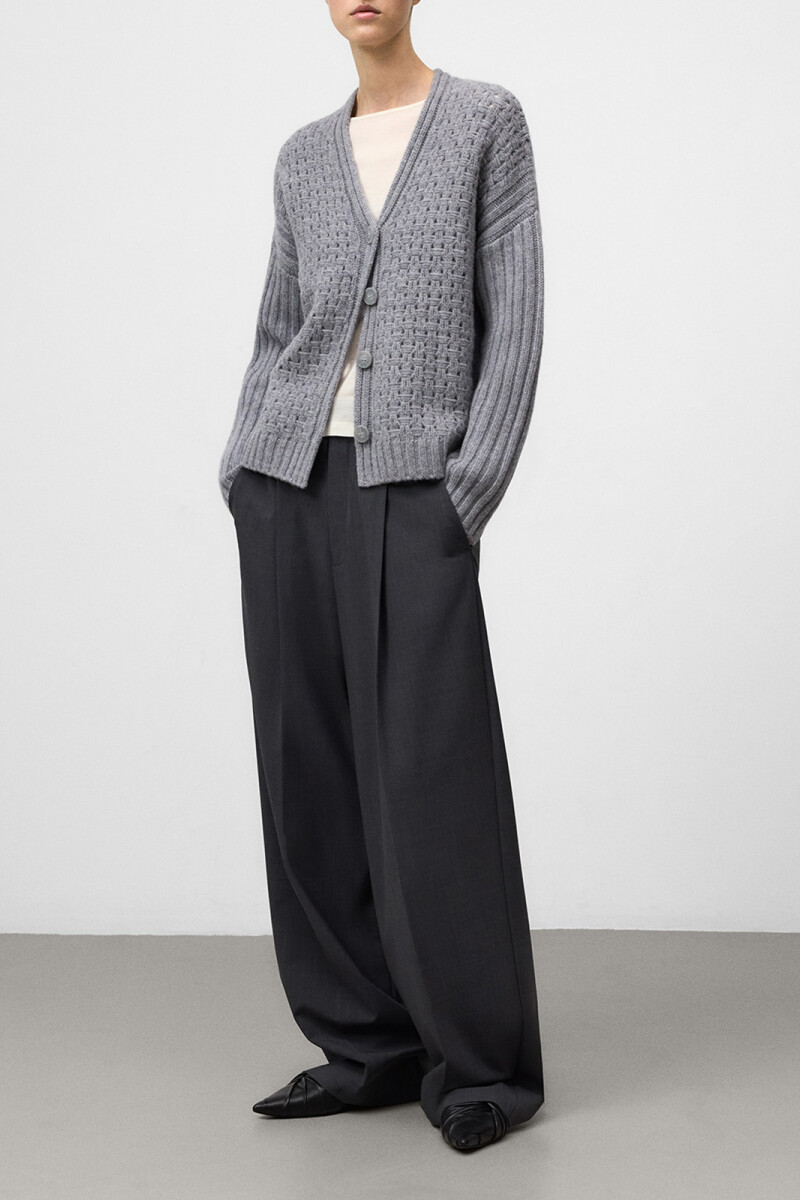 CHAQUETA Gris Melange