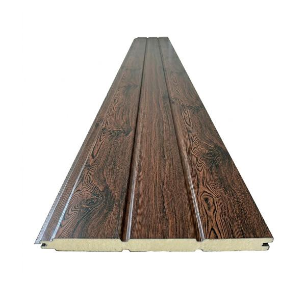 REVESTIMIENTO METAL SIDING MADERADO WENGUÉ Revestimiento Metal Siding Maderado Wengué