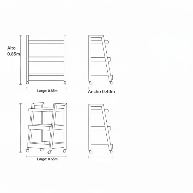 CARRO ORGANIZADOR CP002/SE (CD) Unica