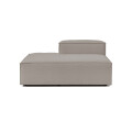Sillón Nicole Chaise Lounge Simple Izquierdo Gris