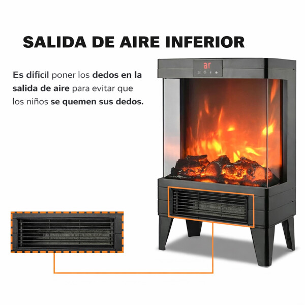 Estufa Led Simil Leña Kassel Ks-elen22 2000w ESTUFA LED SIMIL LEÑA KASSEL KS-ELEN22