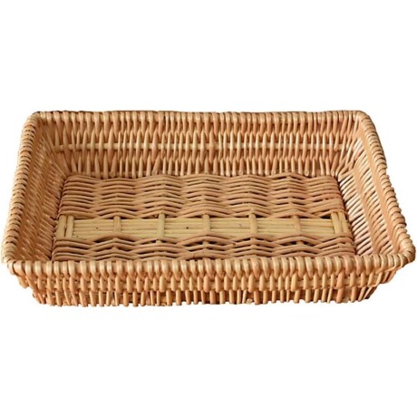 Set de 3 bandejas de mimbre Set de 3 bandejas de mimbre