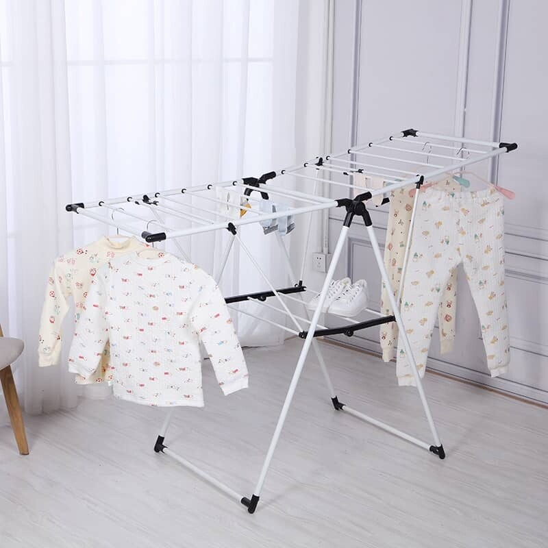 Tendedero acero para ropa plegable alas ajustables Tendedero acero para ropa plegable alas ajustables