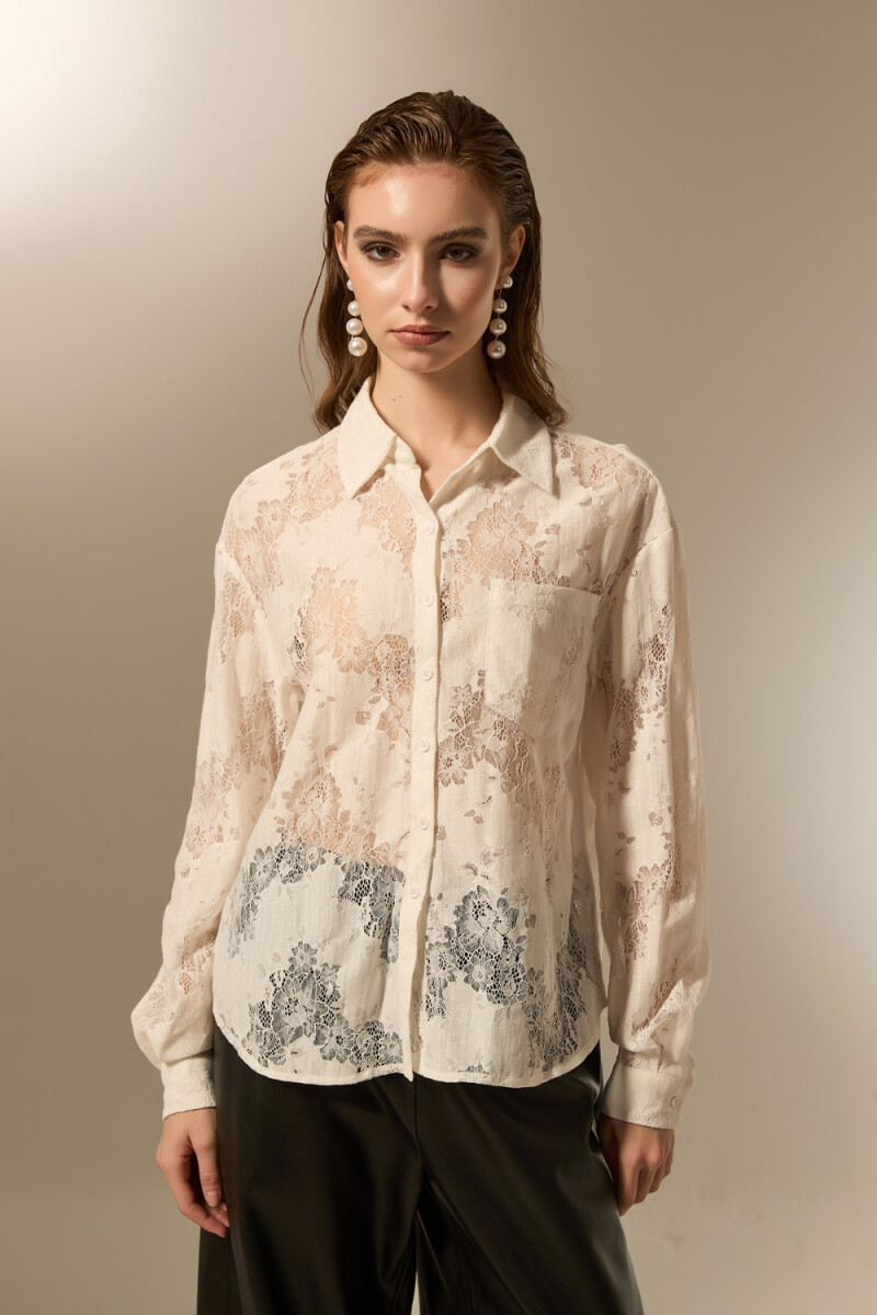 Camisa Valessa - Marfil / Off White 