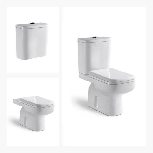 Water Inodoro con Mochila y Tapa Aqualia Línea Torrens BLANCO