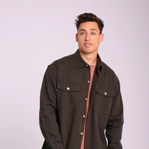 Sobre Camisa Hombre Jean Canva S-XXL Negro