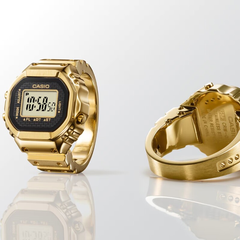 Casio Ring Watch Retro CRW 001G9DR Dorado