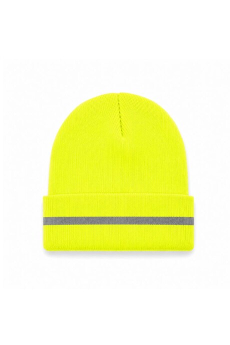 Gorro de lana Amarillo neón