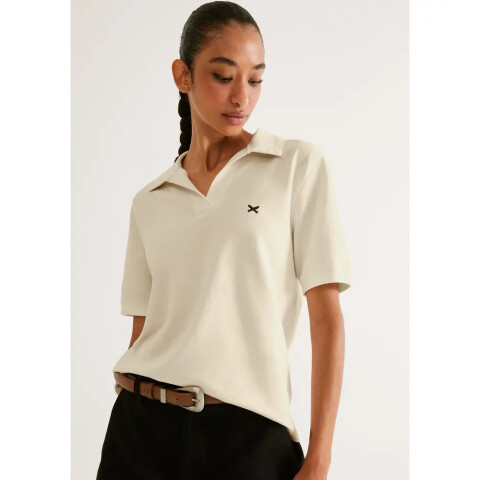 CAMISA POLO MM FEM AMARELO CLARO
