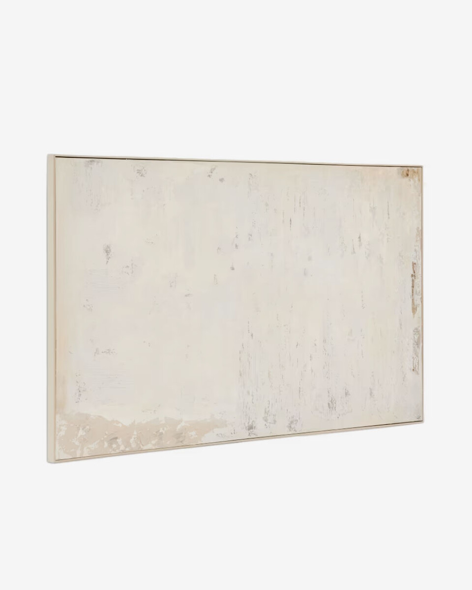 Cuadro abstracto Silpa beige claro 200 x 120 cm 