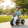 Moto futuro a batería infantil Lumax Grande con luces y musica Blanco