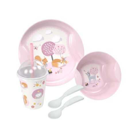 Set de Alimentación X5 Varios Diseños Animalitos