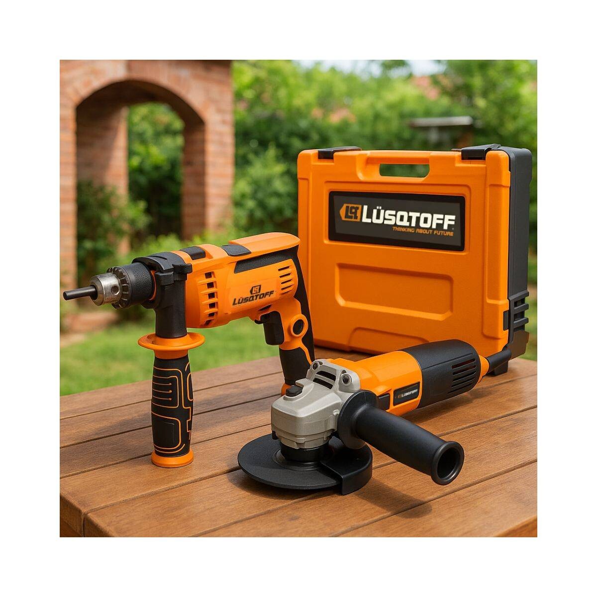 KIT AMOLADORA 720W + TALADRO 650W LUSQTOFF Kit Amoladora 720w + Taladro 650w Lusqtoff