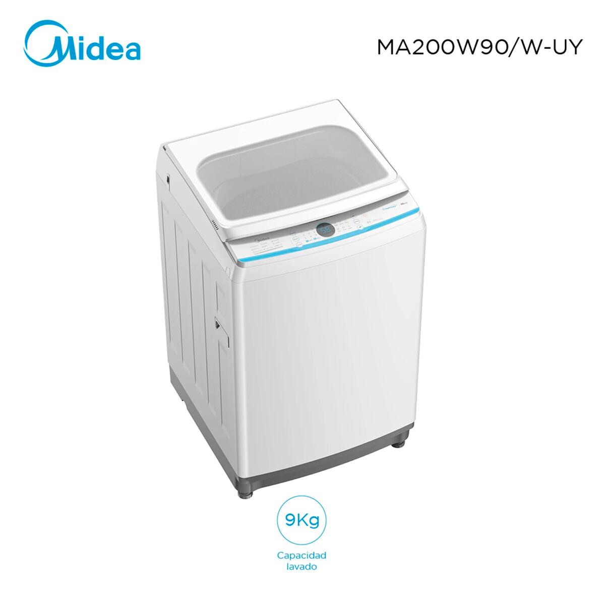 Lavarropas 9 Kg Carga Superior Midea Ma200w90/w 