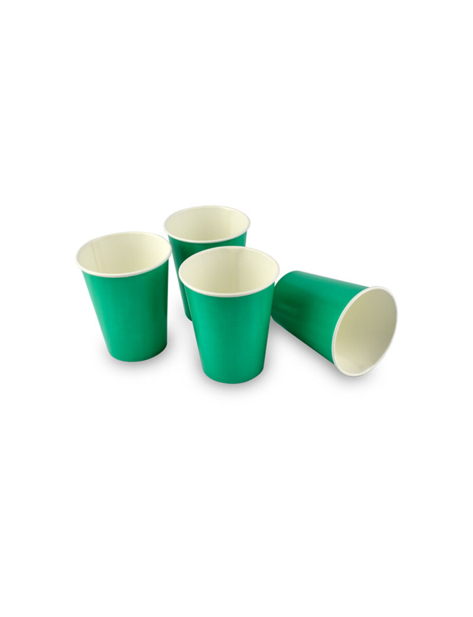 VASO POLIPAPEL 8 OZ - VERDE 