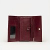 Billetera Cloe en cuero graneado Bordeaux